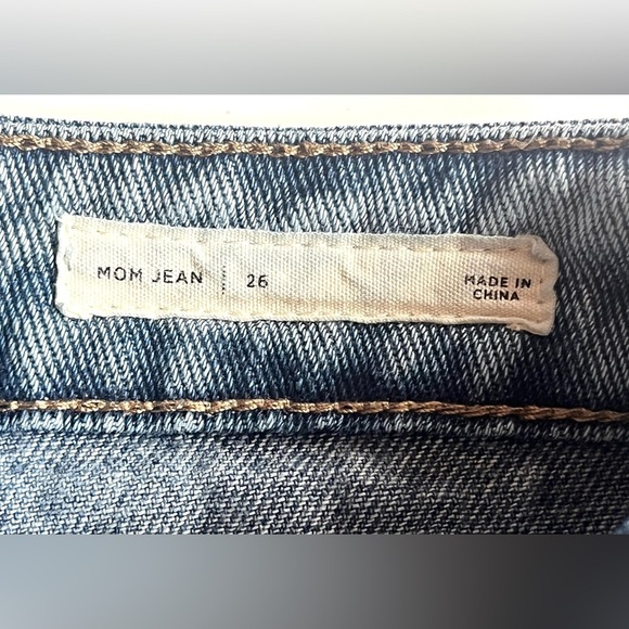 Pacsun Los Angeles Distressed Blue Mom Jeans Size 26 - Picture 13 of 13